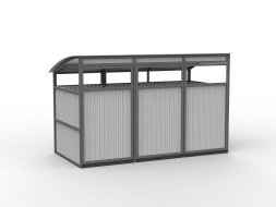 Контейнерная площадка для ТБО «Стандарт» 3 контейнера, 255.01.03