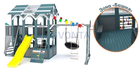 Детский игровой комплекс Савушка PlayHouse-3