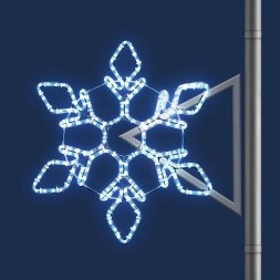 Светодиодная консоль Снежинка резная 75*70 см., 220В, (KPN-032-L001)