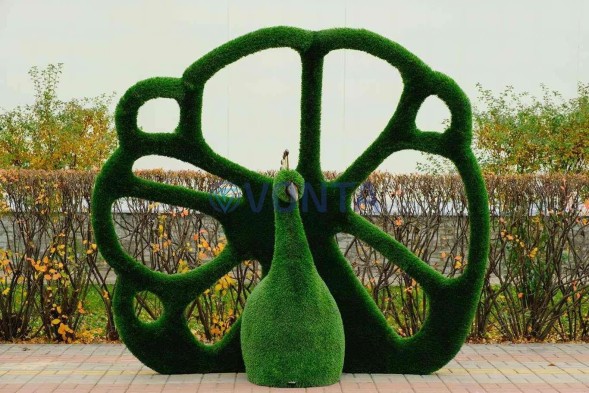 Топиари павлин королевский — газон Deluxe