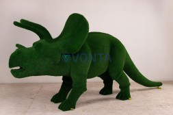 Топиари динозавр трицератопс h=170см — газон Есо