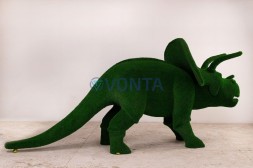 Топиари динозавр трицератопс h=170см — газон Есо