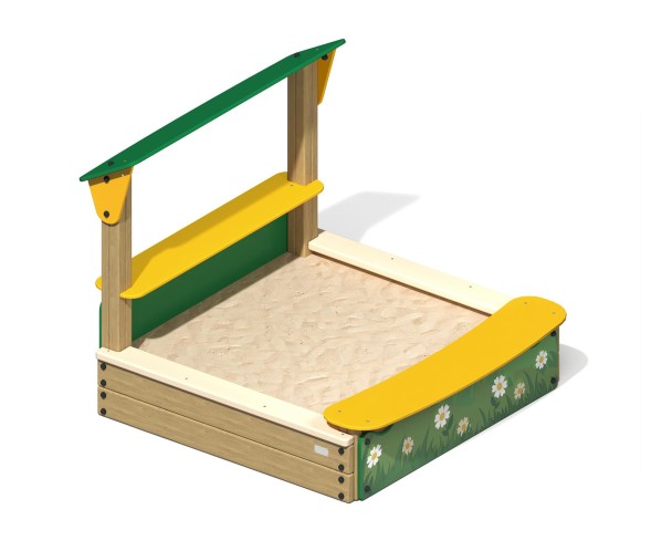 Песочница “Ромашковое поле” с навесом, ПС-30