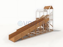 Зимняя горка IgraGrad Snow Fox скат 8 и 5 м мод.1