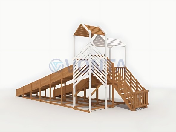 Зимняя горка IgraGrad Snow Fox скат 8 и 5 м мод.1