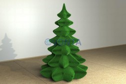 Топиари елочка граненая звездочка — газон Eco
