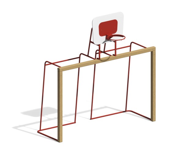 Ворота для футбола с баскетбольным кольцом, СО-06.3