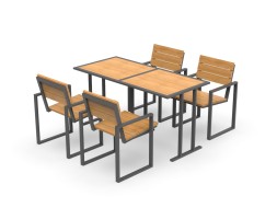 Стол парный с креслами