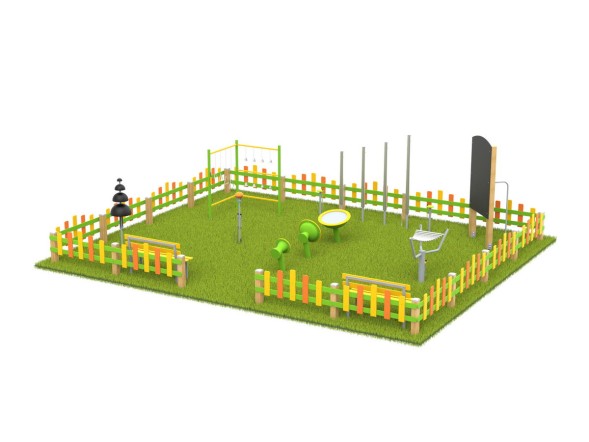 Музыкальная площадка с ограждением «Макси»