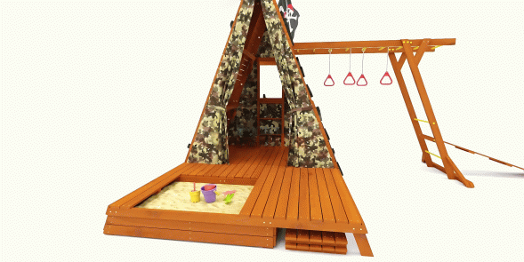 Спортивный домик Савушка База-5 (Милитари)