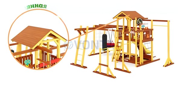 Детская площадка Савушка Семейная Comfort Plus