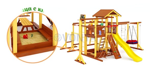 Детская площадка Савушка Семейная Comfort Plus