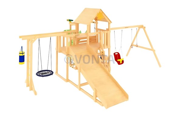 Детская площадка IgraGrad Крафт Pro 2 с зимней горкой