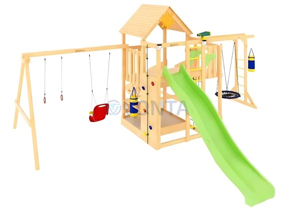 Детская площадка IgraGrad Крафт Pro 2 с зимней горкой