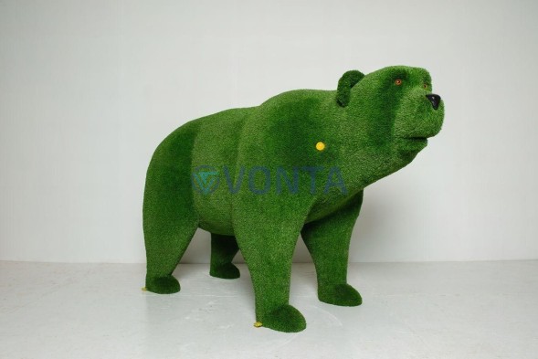 Топиари медведь Бачо, h=145 см — газон Deluxe Green