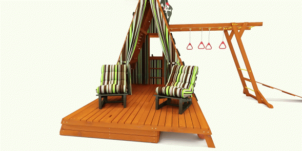 Спортивный домик Савушка База-5 с креслами