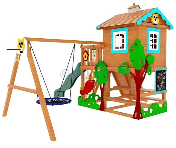 Детская деревянная площадка IgraGrad Домик 2 Совёнок