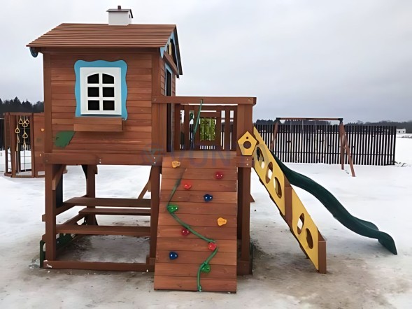 Детская деревянная площадка IgraGrad Домик 2 Совёнок
