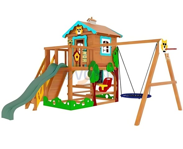 Детская деревянная площадка IgraGrad Домик 2 Совёнок