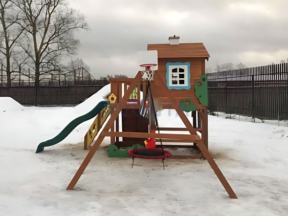 Детская деревянная площадка IgraGrad Домик 2 Совёнок