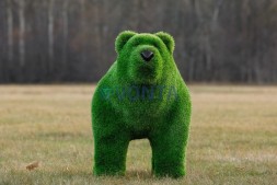 Топиари медведь Греча, h=90 см — газон Premium