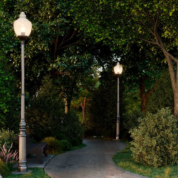 Фонарь уличный Лотос 4