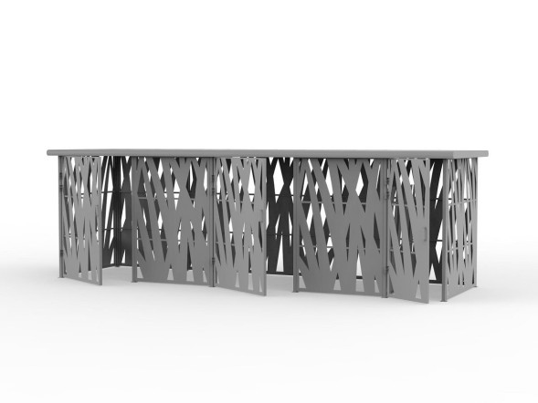 Контейнерная площадка для ТБО «Тростник» 4 контейнера, 255.05.09