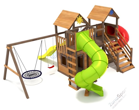 Детская площадка IgraGrad Комбо с трубой 2,1м