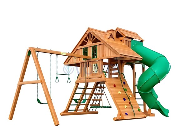 Деревянная детская площадка для дачи Igragrad Крепость Фани Deluxe 2
