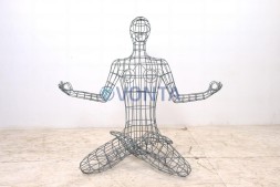 Габион женщина медитация, h=150см