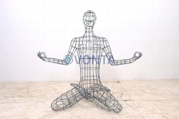 Габион женщина медитация, h=150см