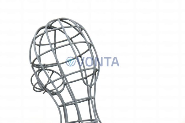 Габион женщина медитация, h=150см