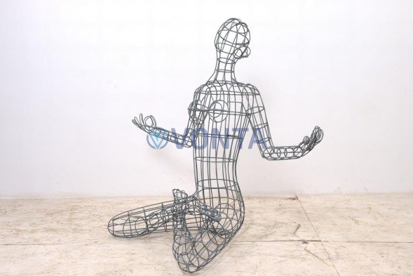 Габион женщина медитация, h=150см