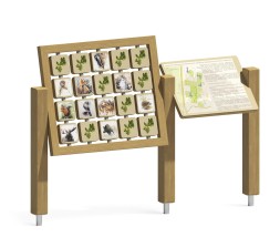 Информационный стенд “Мемори” с поворотными кубиками, ИО-77