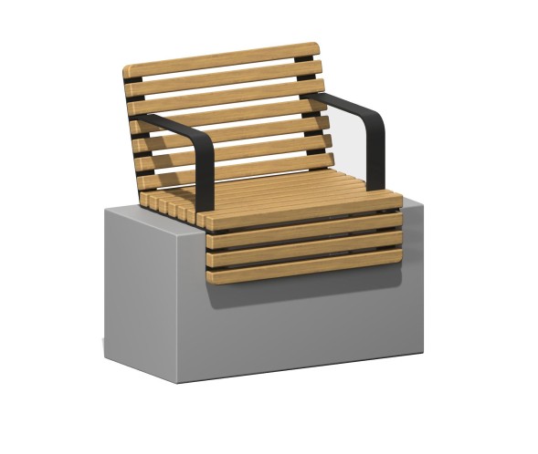 Скамья – настил “Аксиос 650” со спинкой, ПМ-145.3