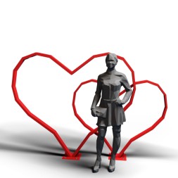 Фонарь уличный "Я люблю - 2"